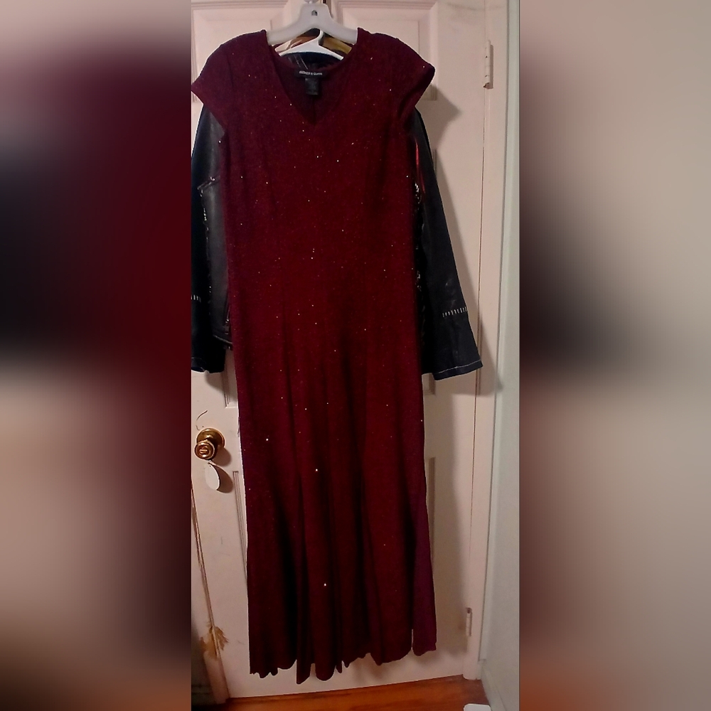 Parker & Quinn Formal Long Elegant Burgandy Gown